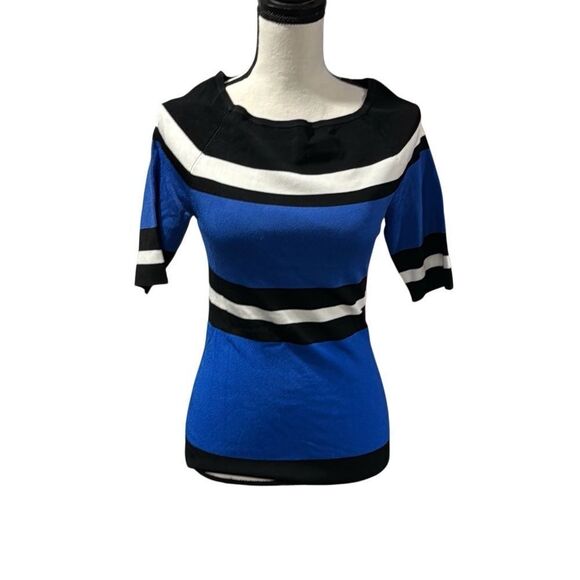 NWT INC Striped Boatneck Sweater - Picture 1 of 4